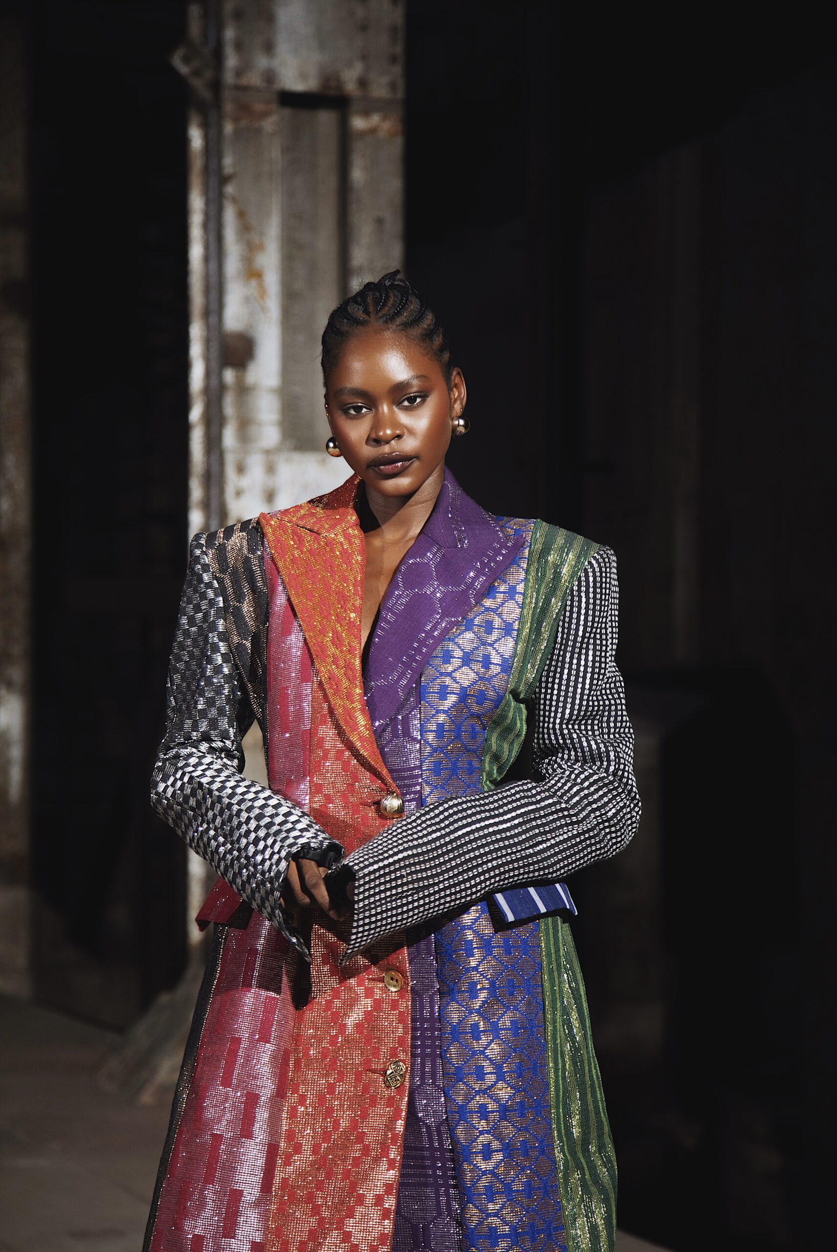 fruch-ife-mama-coat-aso-oke-mantel-print image 3