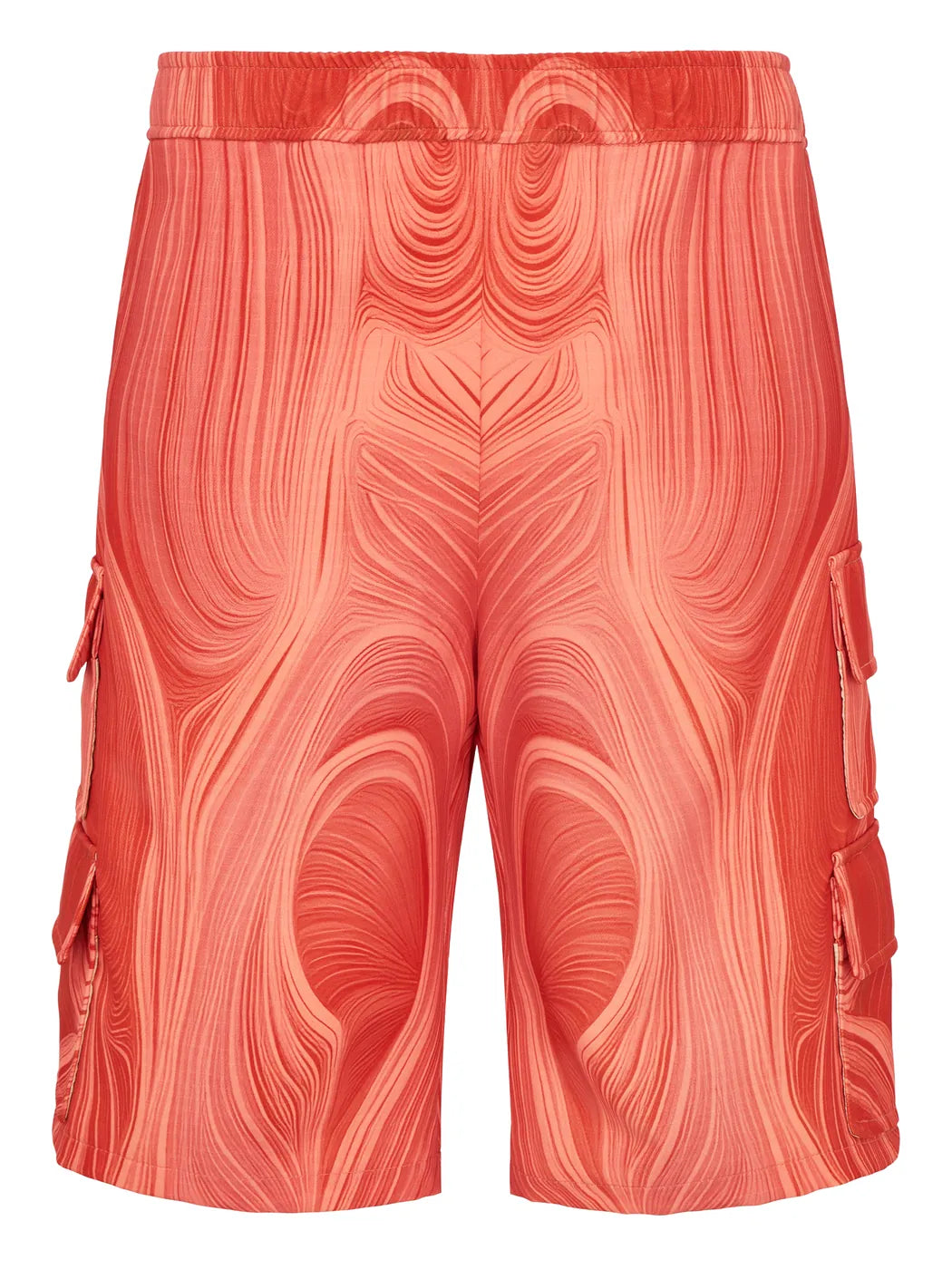 marcel-ostertag-cargoshorts-rot-geometric-print-cargo image 1