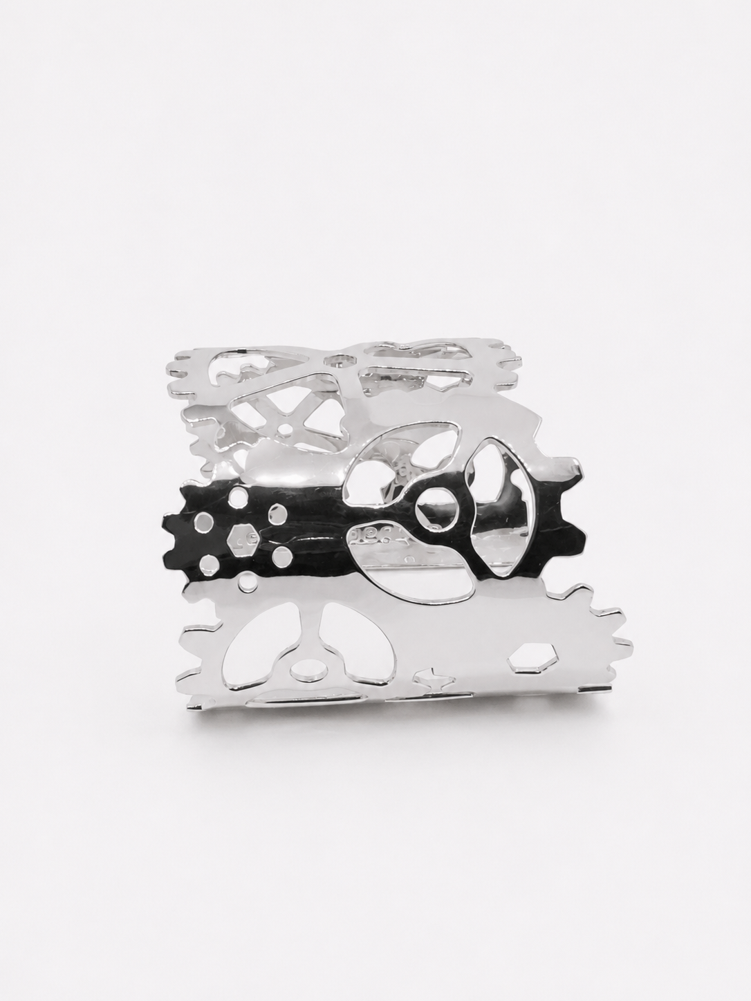 esther-perbandt-gearwheel-armreif-silber-breit-verstellbar image 5