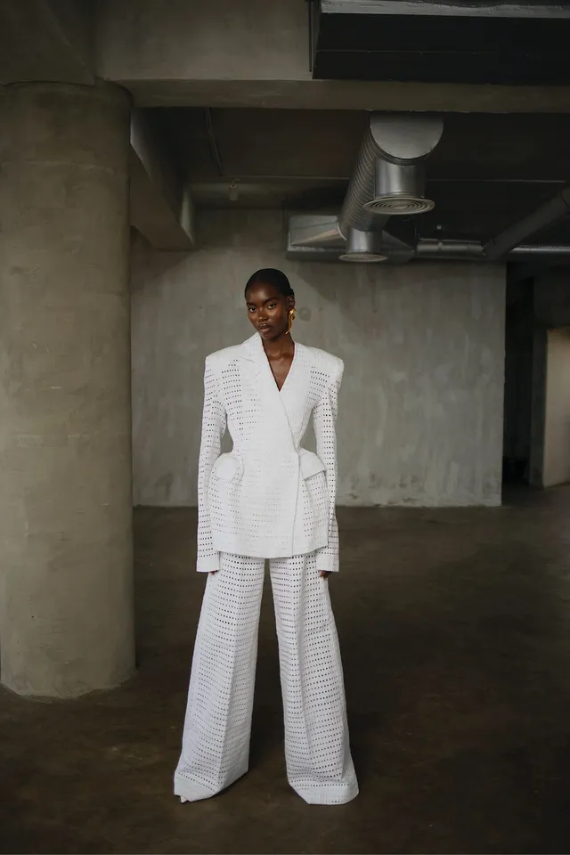 fruch-ala-pant-suit-hosenanzug-asooke-handgewebt image 1