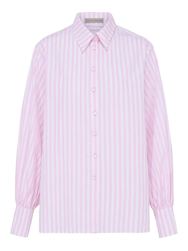 marcel-ostertag-bluse-streifen-rosa-wei image 1