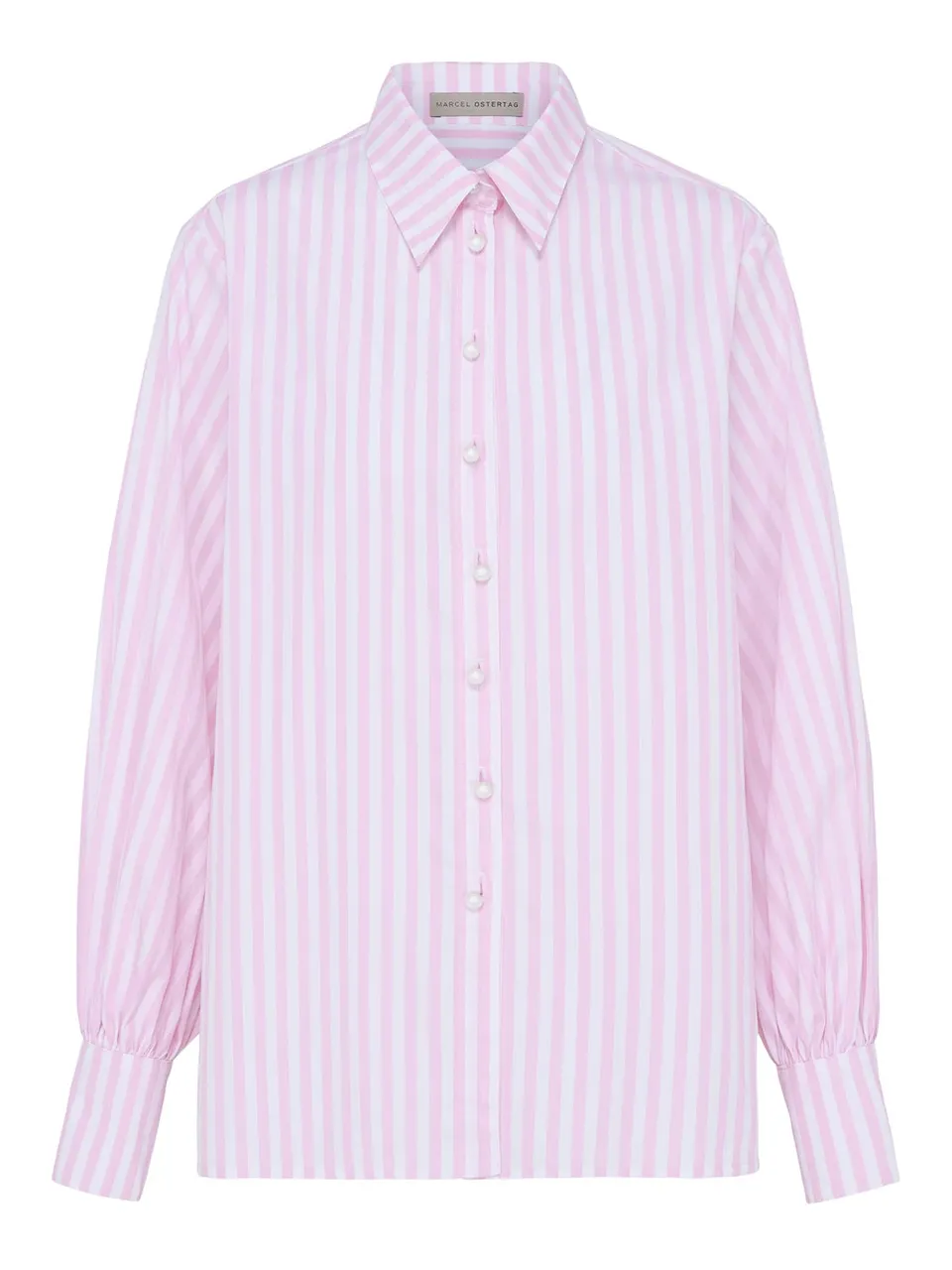 marcel-ostertag-bluse-streifen-rosa-wei image 1