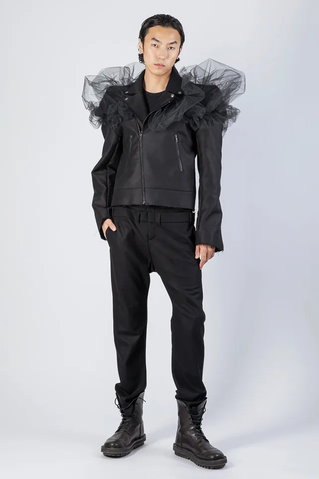 esther-perbandt-rider-planet-e-jacke-herren-schwarz-baumwolle image 1