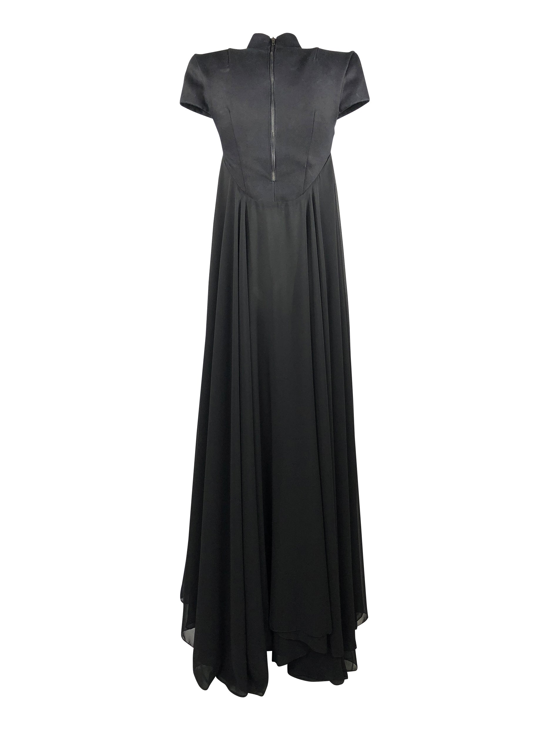 esther-perbandt-pagoda-kleid-damen-schwarz-baumwolle-chiffon image 6