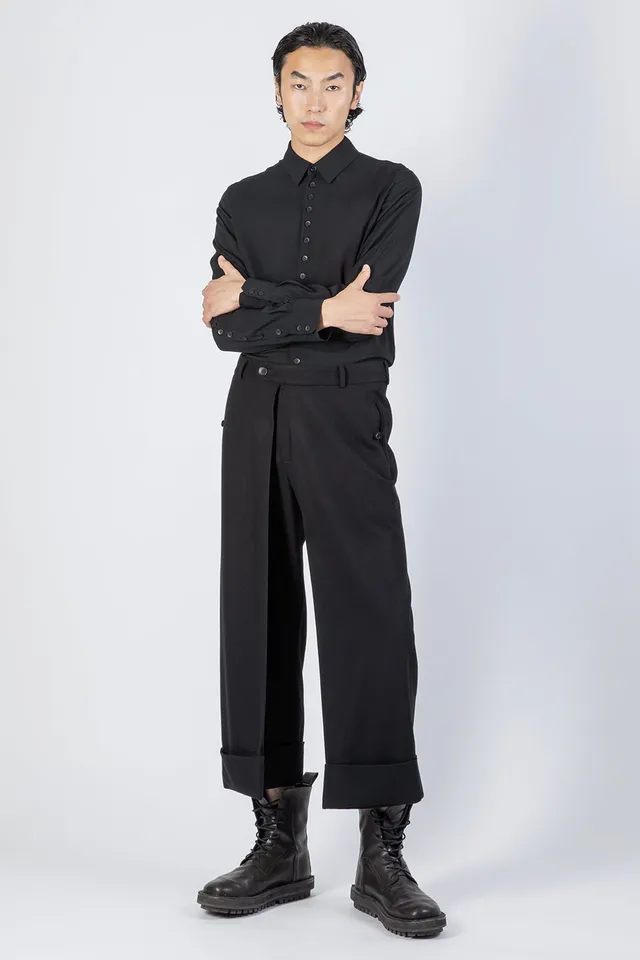 esther-perbandt-unfold-hose-herren-schwarz-wolle image 1