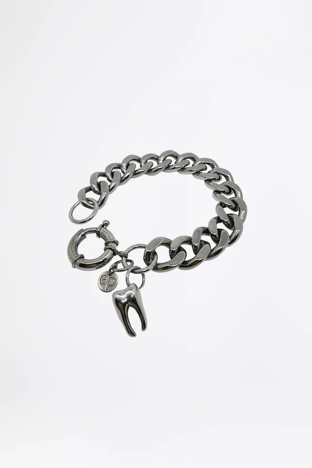 esther-perbandt-tooth-armband-silber-edelstahl-21-cm image 1