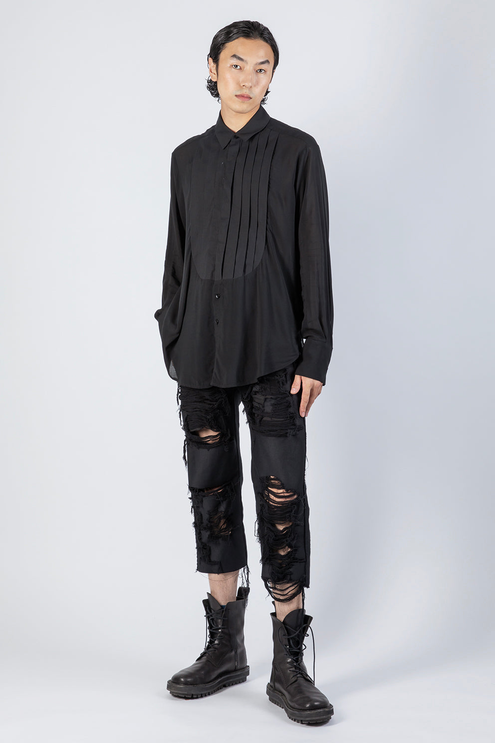 esther-perbandt-gentlemen-hemd-herren-schwarz-oversize image 1