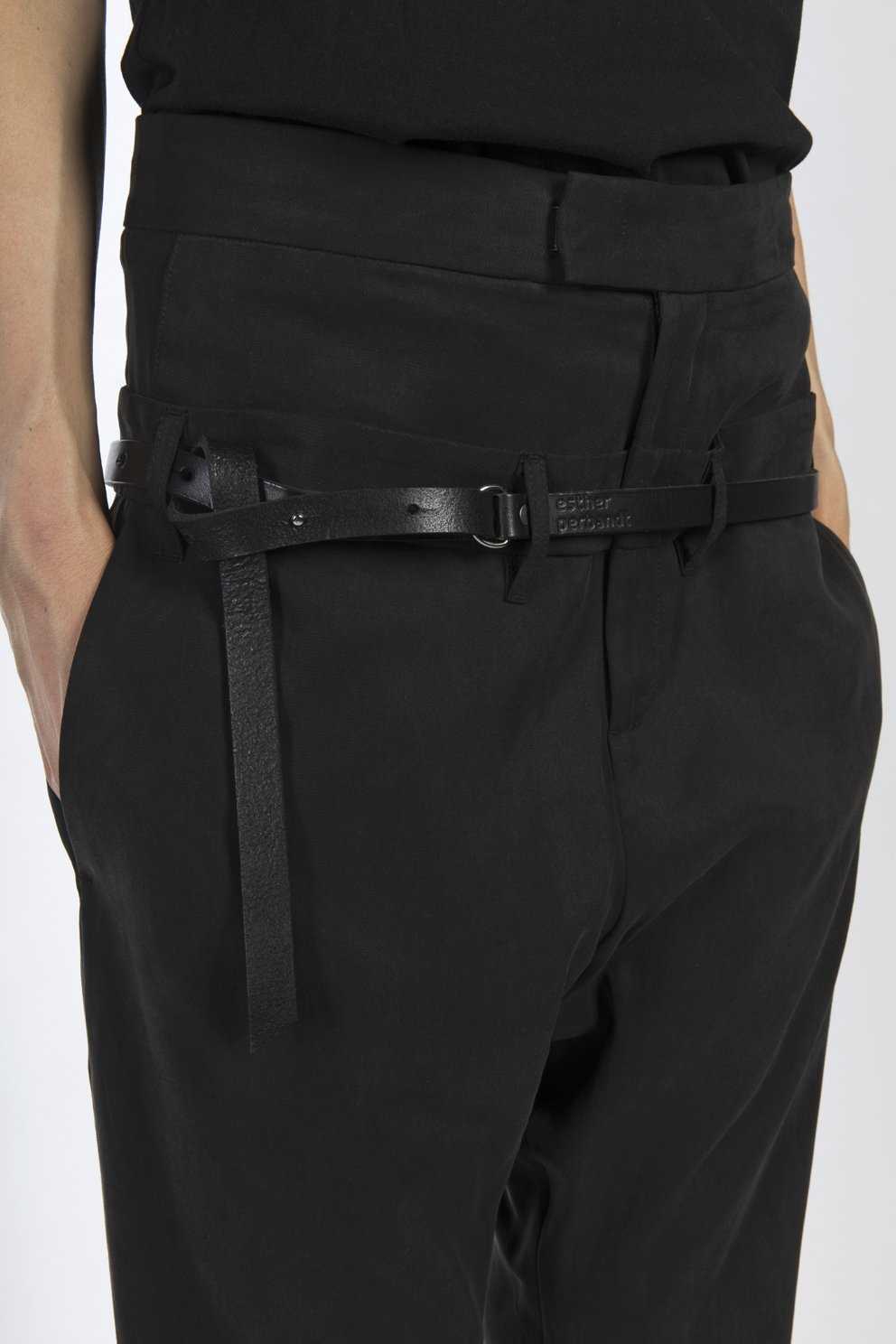 esther-perbandt-knot-g-rtel-schwarz-rindsleder-verstellbar image 6