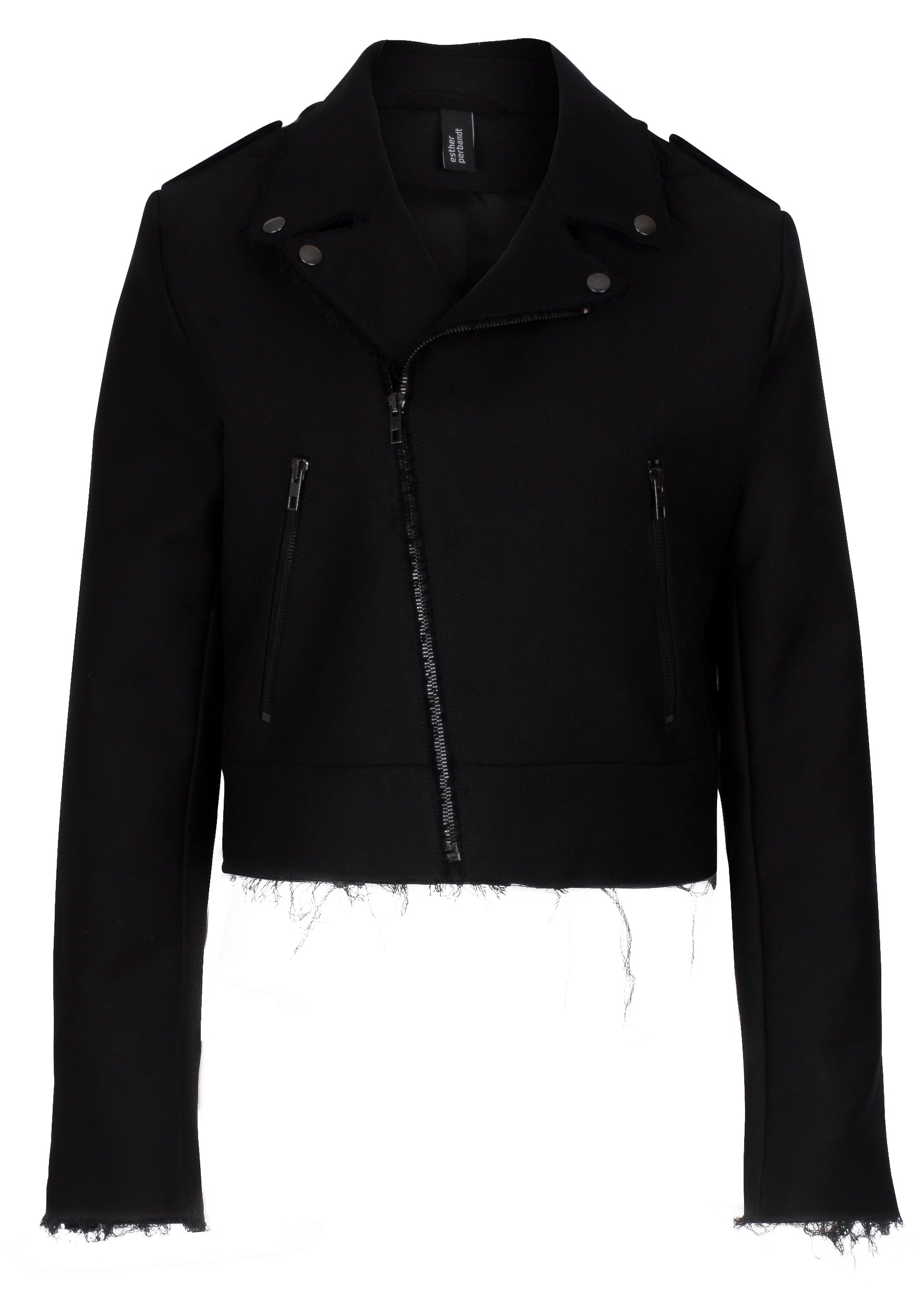 esther-perbandt-rider-jacke-damen-schwarz-baumwolle image 5