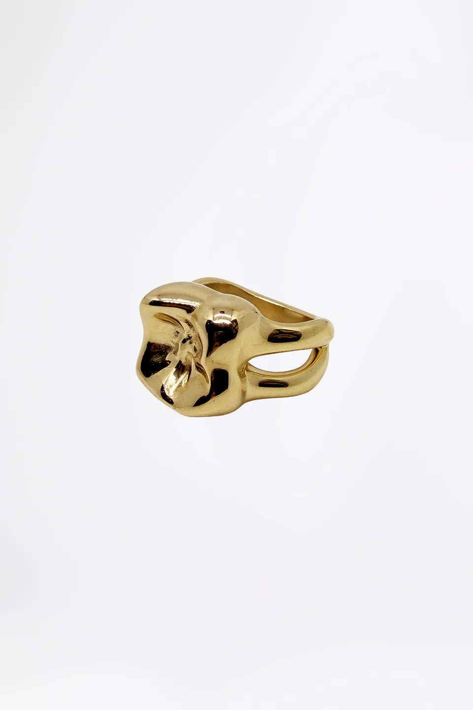 esther-perbandt-single-tooth-ring-gold-edelstahl-zahnring image 1