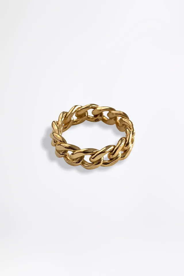 esther-perbandt-tank-chain-fine-ring-gold-edelstahl-0-5-cm image 1