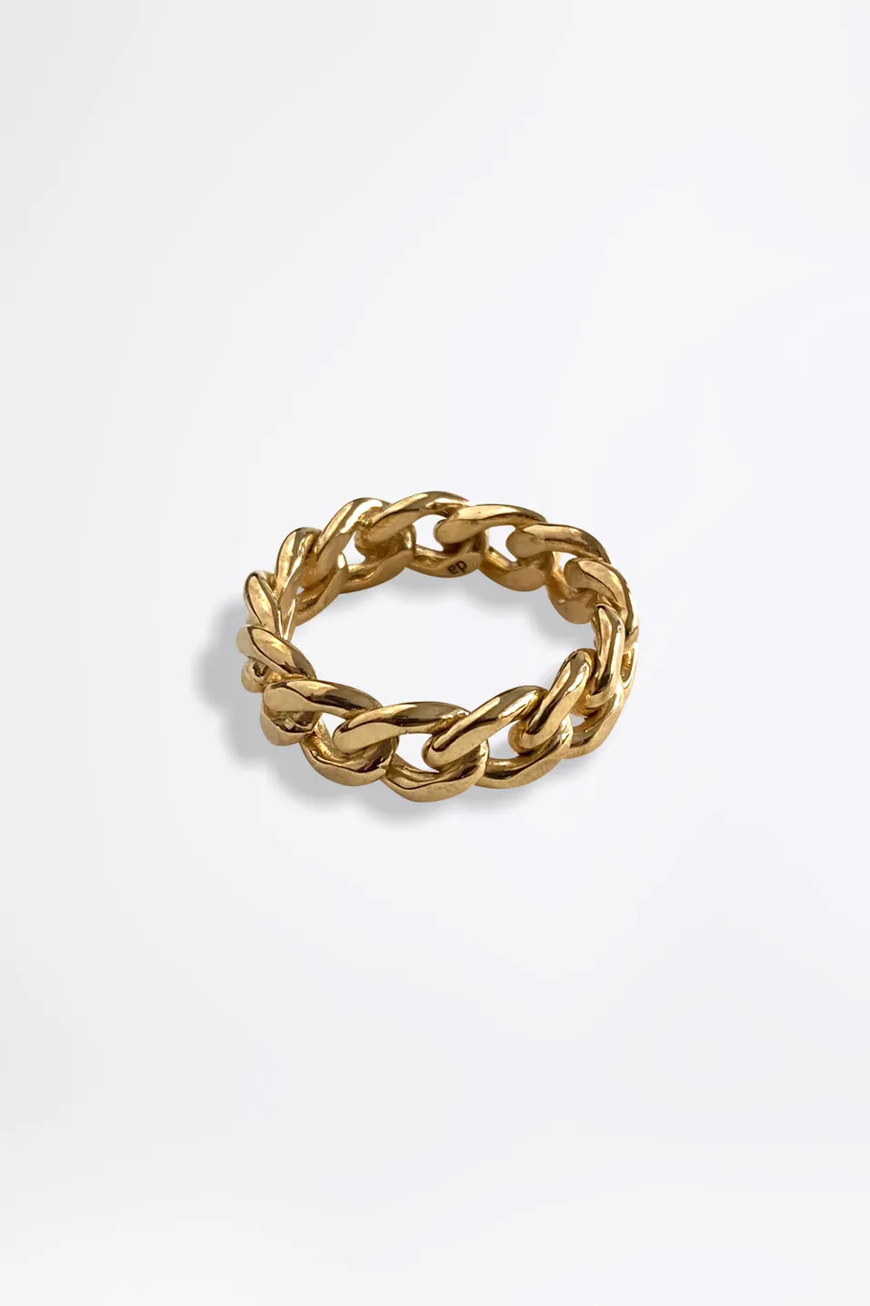 esther-perbandt-tank-chain-fine-ring-gold-edelstahl-0-5-cm image 1
