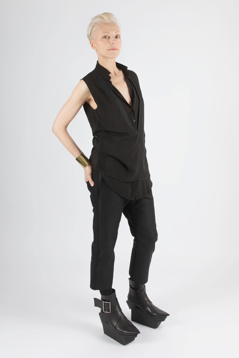 esther-perbandt-double-collar-shirt-damen-schwarz-viskose-2 image 1