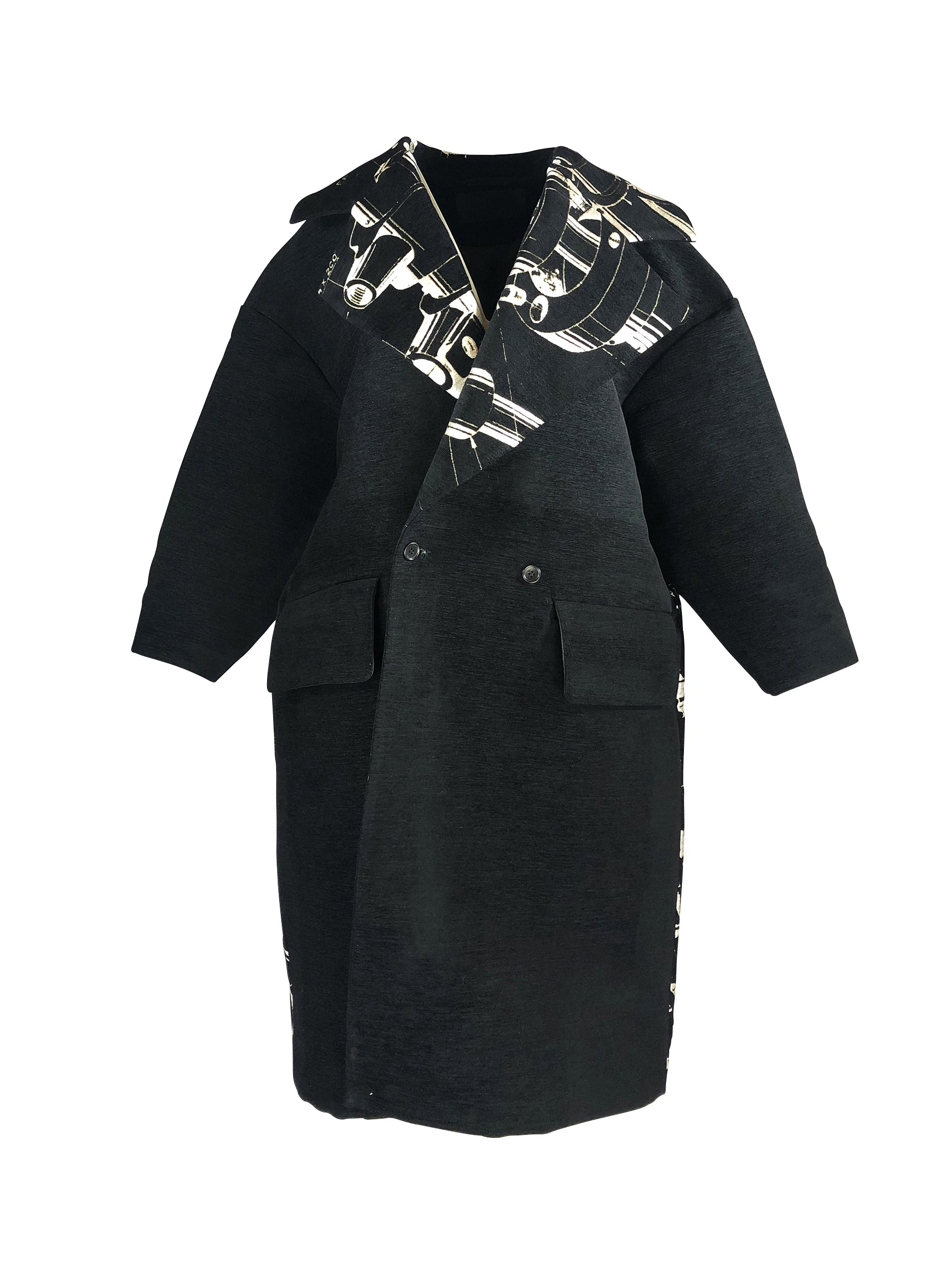 esther-perbandt-dream-machine-mantel-damen-schwarz-gold-wolle image 5