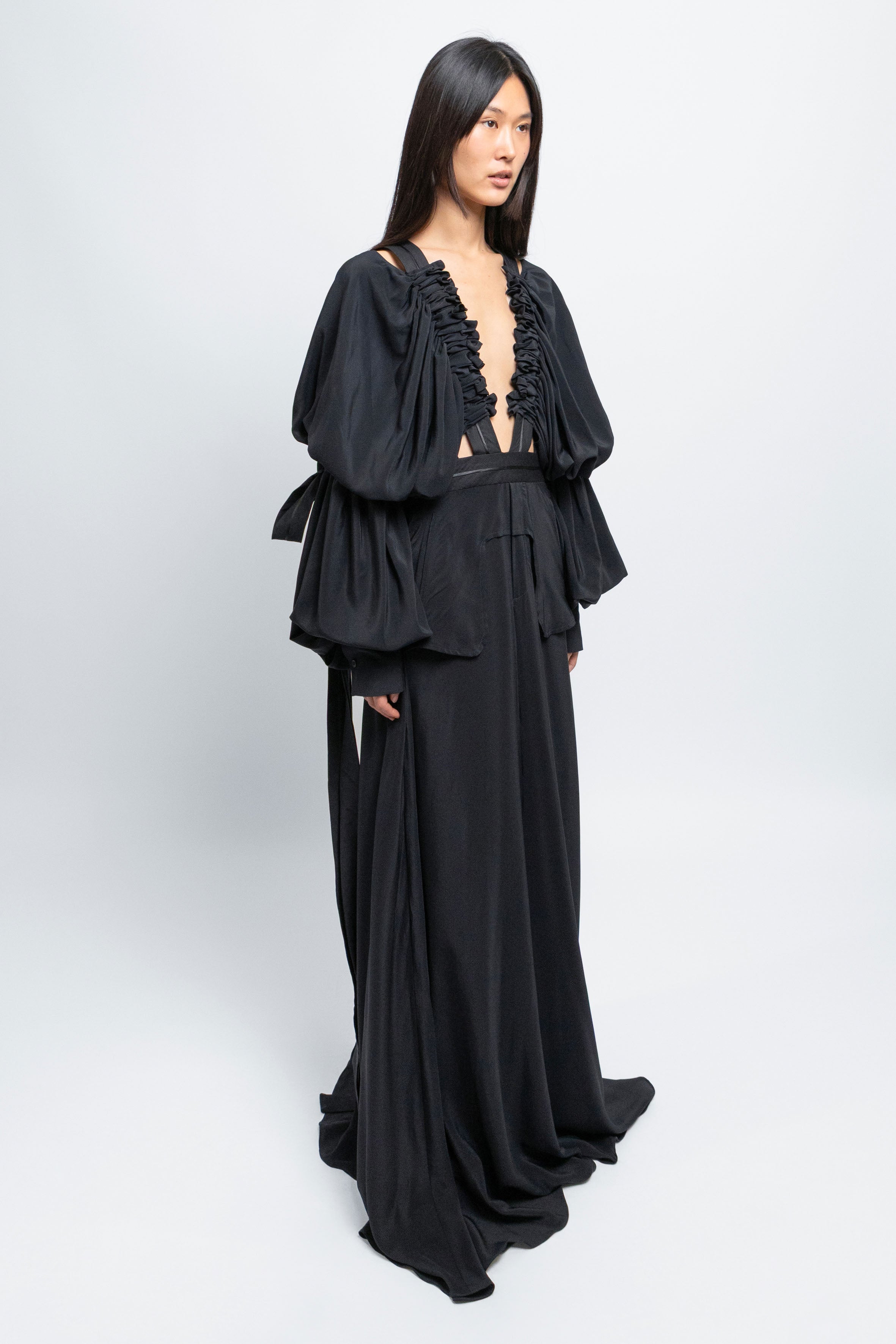 esther-perbandt-waistband-long-kleid-schwarz-seide image 7