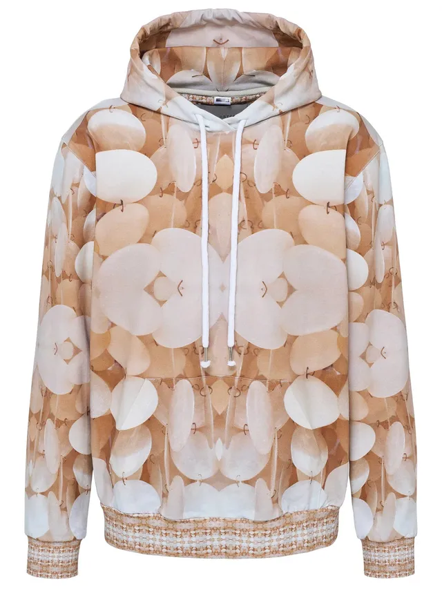 marcel-ostertag-hoodie-perlmutt-braun-multicolor-french-terry image 1