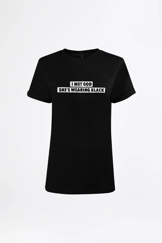 esther-perbandt-i-met-god-t-shirt-damen-schwarz-bio image 1