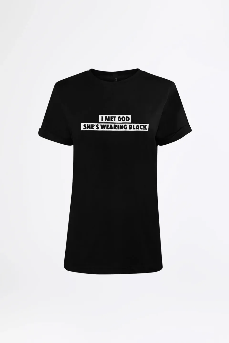esther-perbandt-i-met-god-t-shirt-damen-schwarz-bio image 1