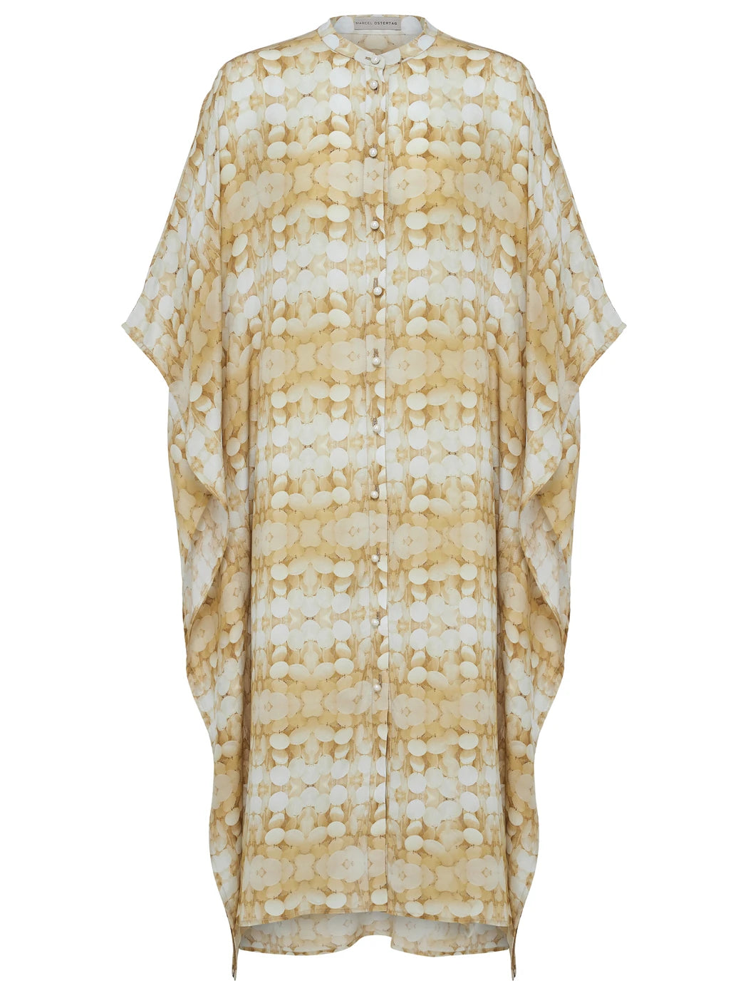marcel-ostertag-kaftan-seide-perlmutt-onesize-kleid image 1