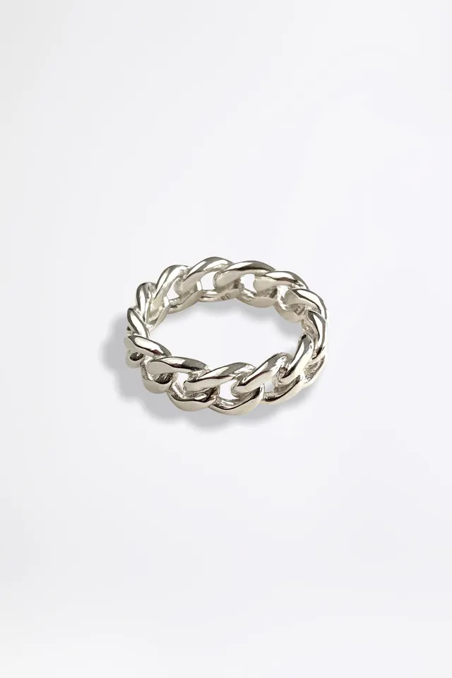 esther-perbandt-tank-chain-fine-ring-silber-edelstahl image 1