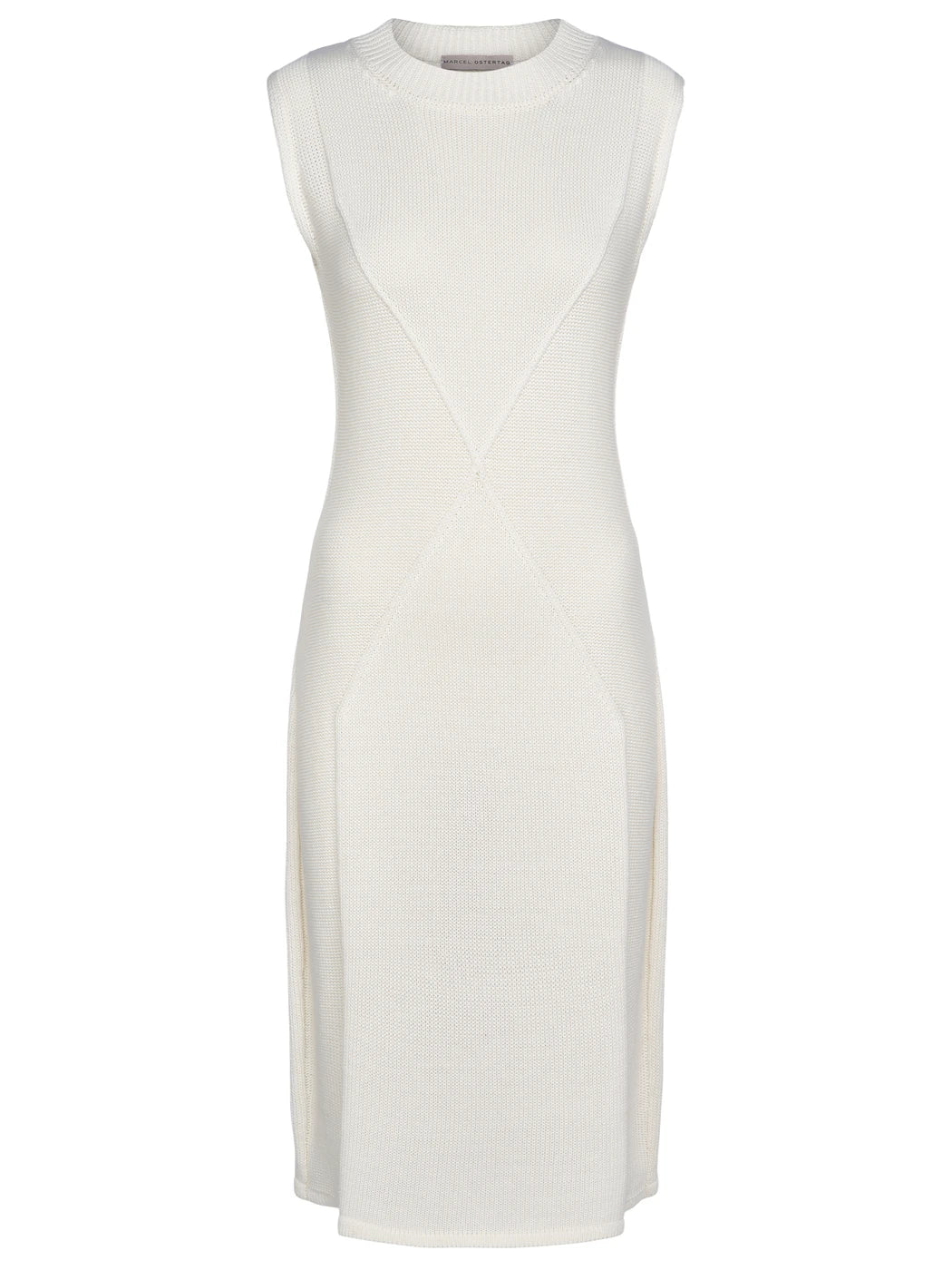 marcel-ostertag-strickkleid-midi-weiss-baumwollkleid image 1