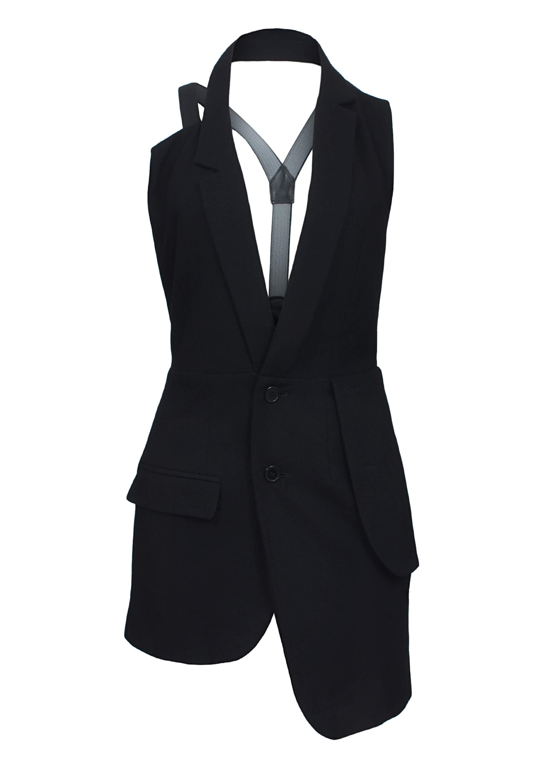 esther-perbandt-deconstructed-weste-schwarz-wolle image 4