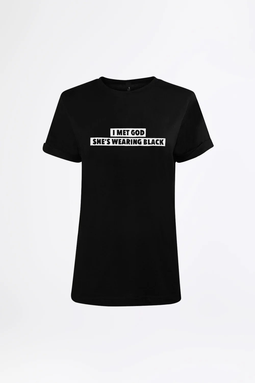 esther-perbandt-i-met-god-t-shirt-damen-schwarz-bio image 1