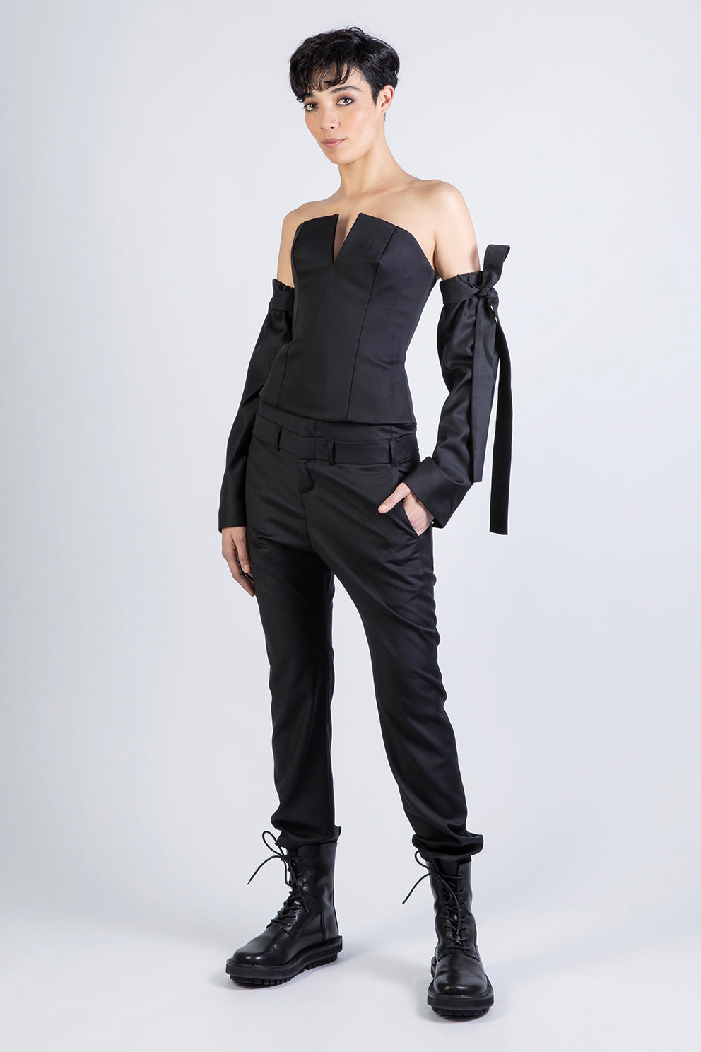 esther-perbandt-corsage-long-top-damen-schwarz-viskose-gr-34-42 image 1