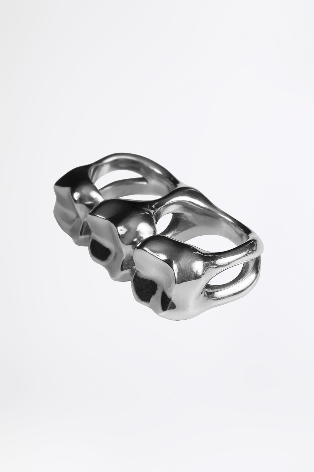 esther-perbandt-triple-tooth-silberring-edelstahl image 1