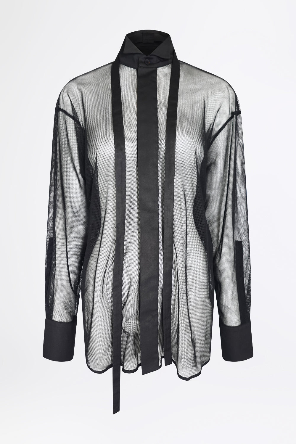 esther-perbandt-splitted-mesh-shirt-herren-schwarz-baumwolle image 2