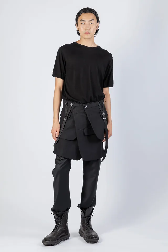 esther-perbandt-dinner-rock-herren-schwarz-wolle-asymmetrisch image 1