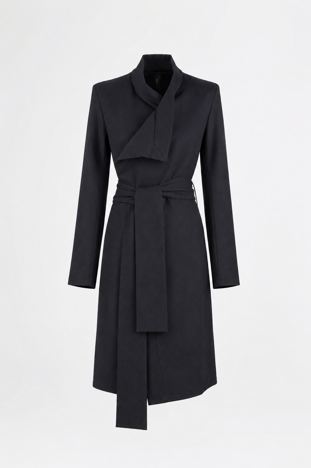 esther-perbandt-scarf-long-cardigan-schwarz-wolle image 2