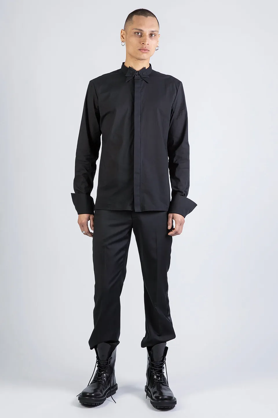 esther-perbandt-bow-hemd-herren-schwarz-slim-fit-baumwolle image 1