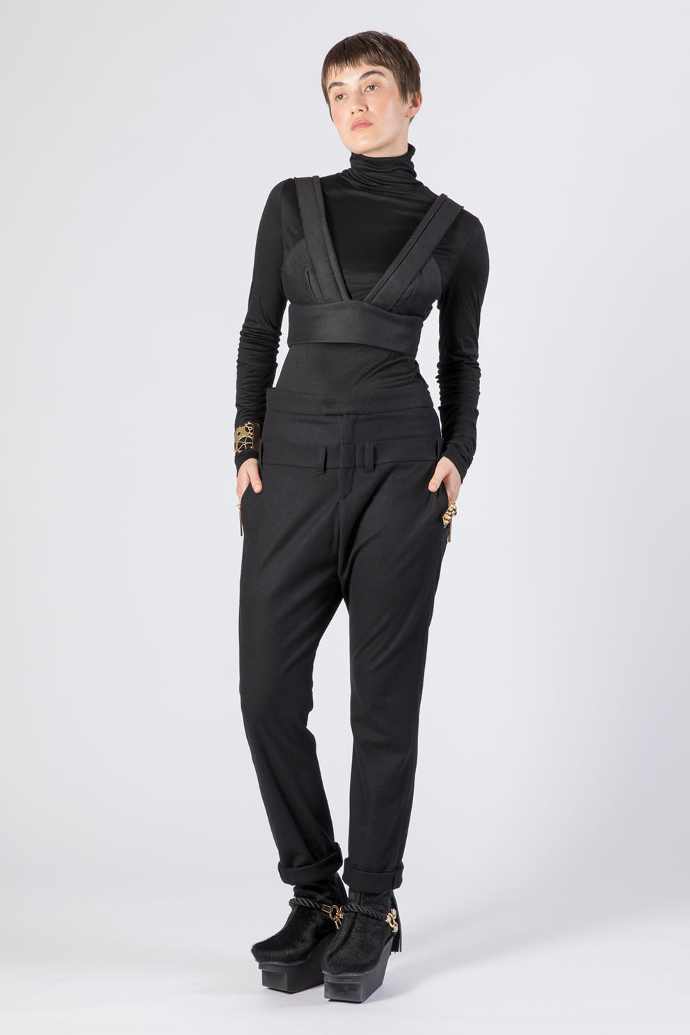 esther-perbandt-bustier-top-damen-schwarz-baumwolle image 4