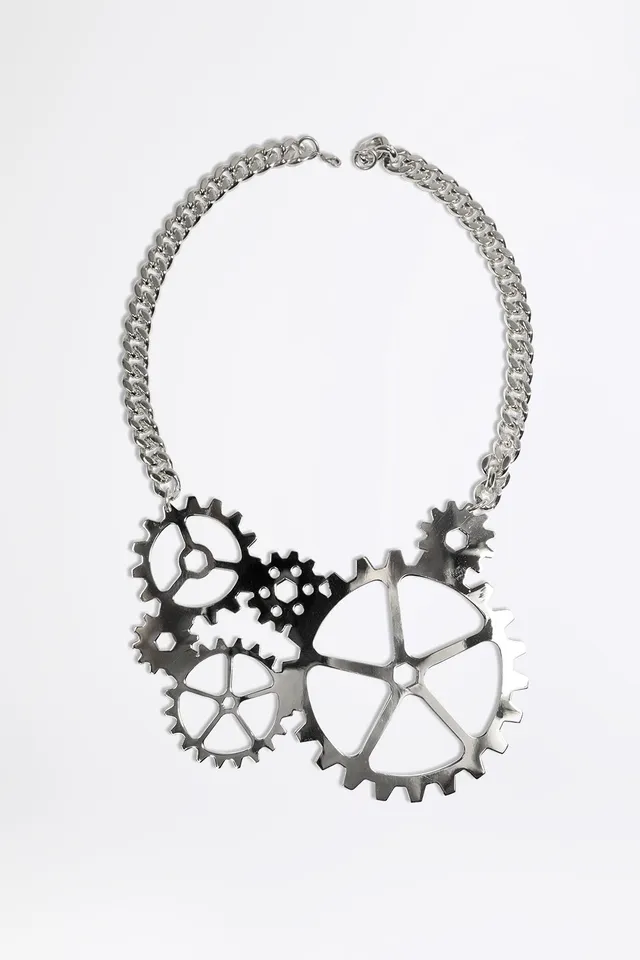 esther-perbandt-gearwheel-queen-kette-silber-halskette-39cm image 1