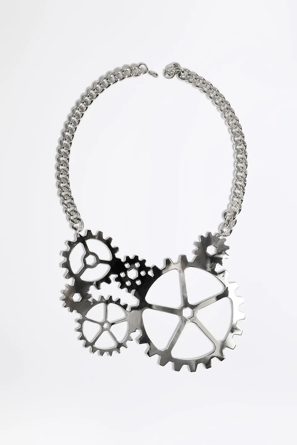 esther-perbandt-gearwheel-queen-kette-silber-halskette-39cm image 1