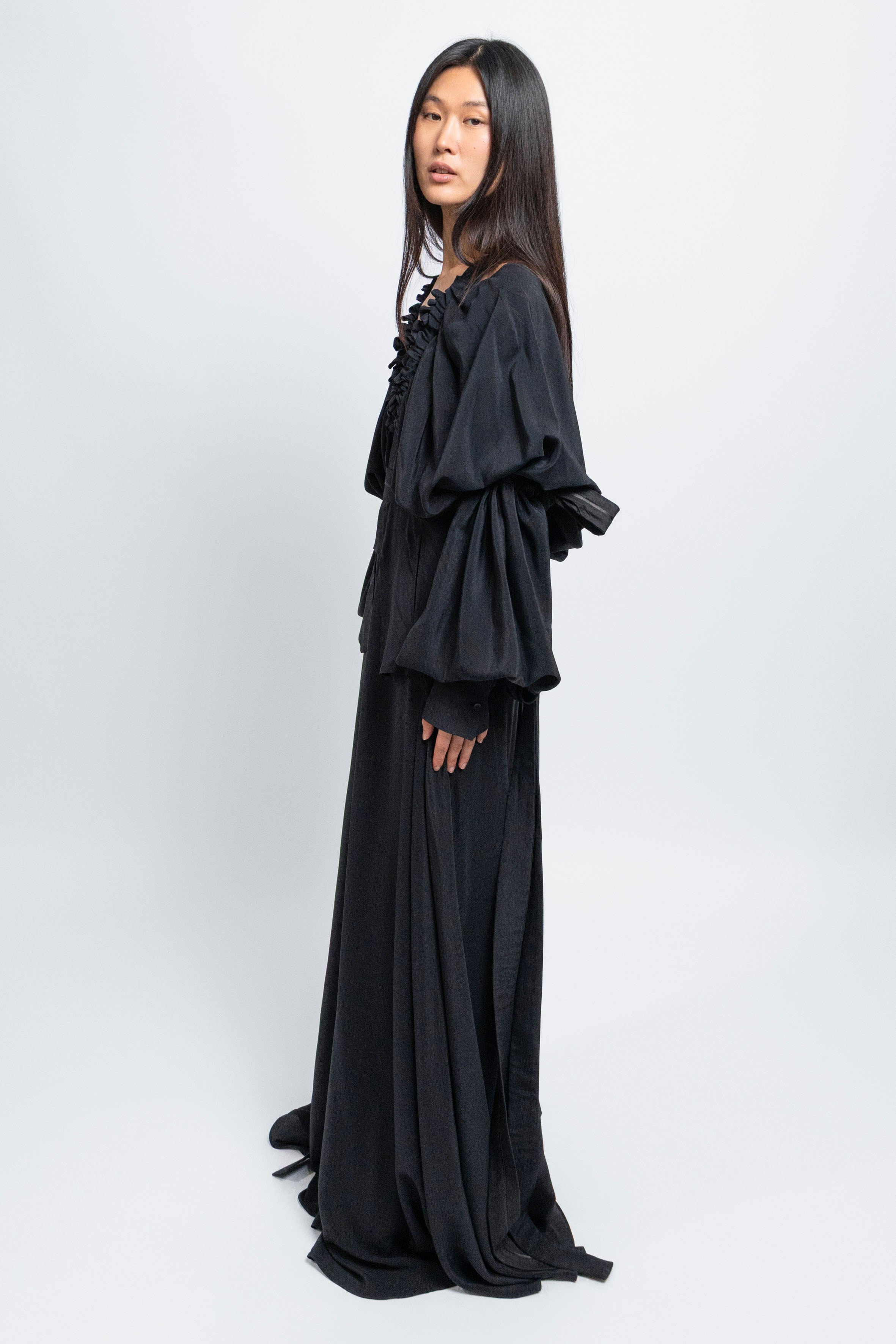 esther-perbandt-waistband-long-kleid-schwarz-seide image 4