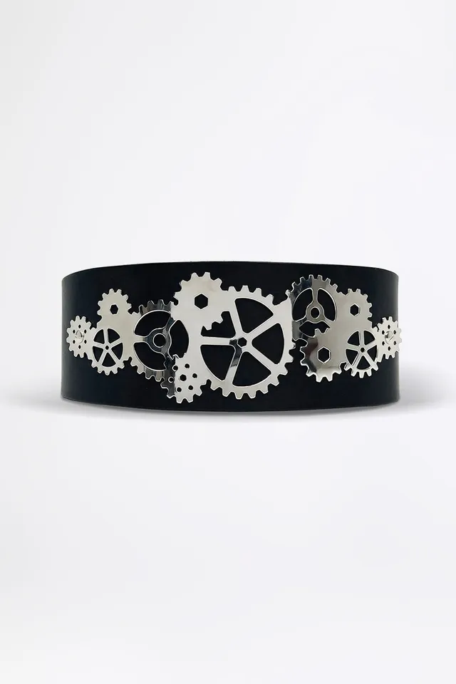 esther-perbandt-gearwheel-g-rtel-schwarz-gr-e-1-rindsleder image 1
