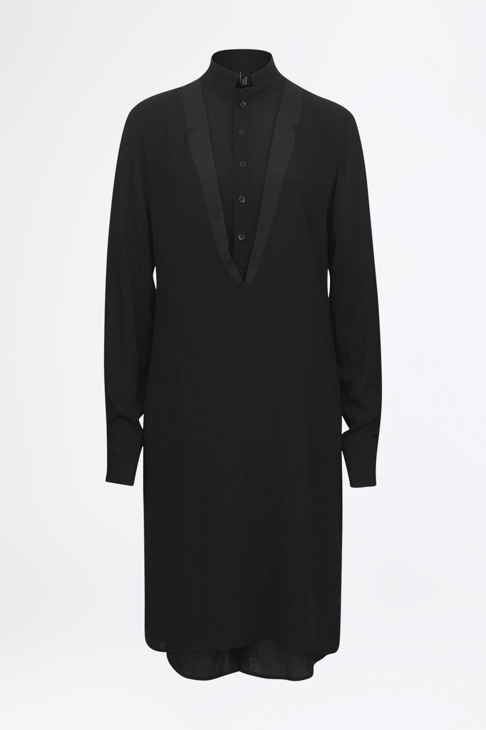 esther-perbandt-double-collar-kleid-schwarz-viskose-locker image 2
