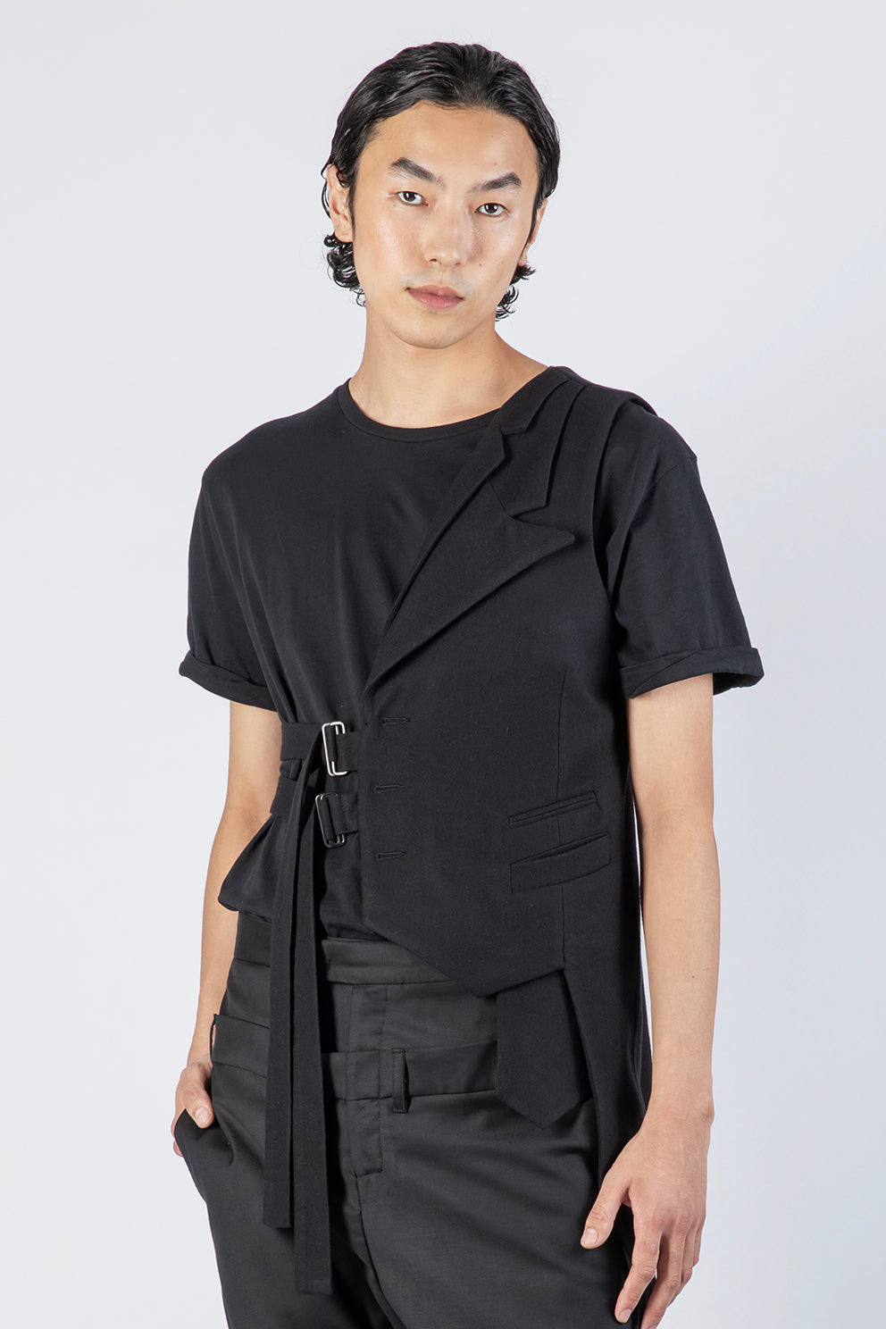 esther-perbandt-half-fin-weste-herren-schwarz-48-wolle-kaschmir image 3