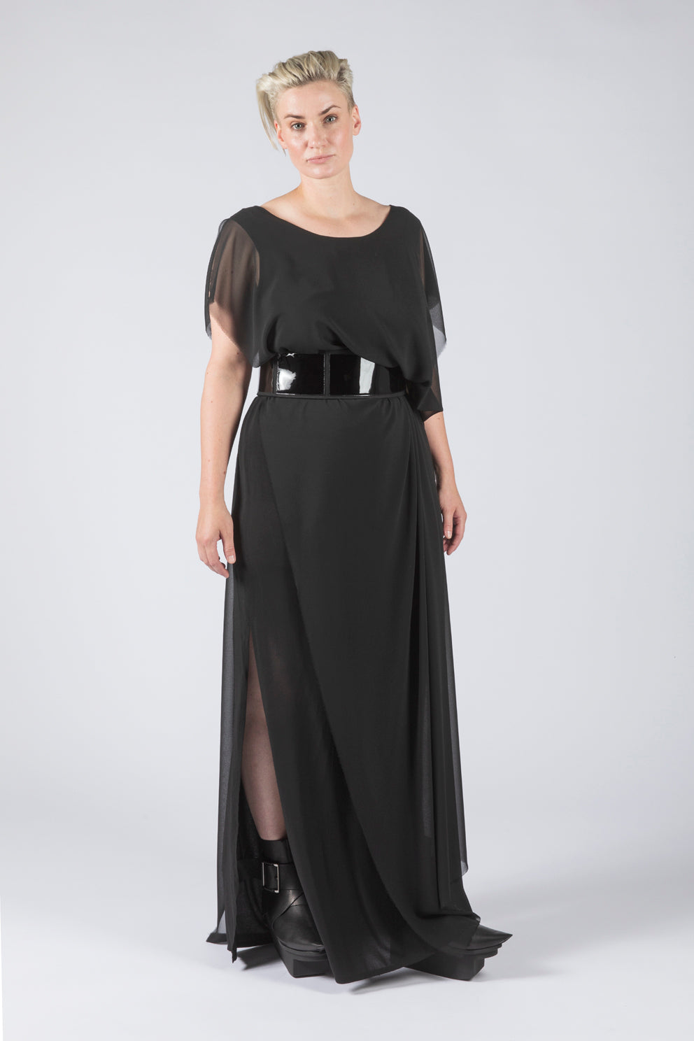 esther-perbandt-flag-long-kleid-damen-schwarz-viskose image 8