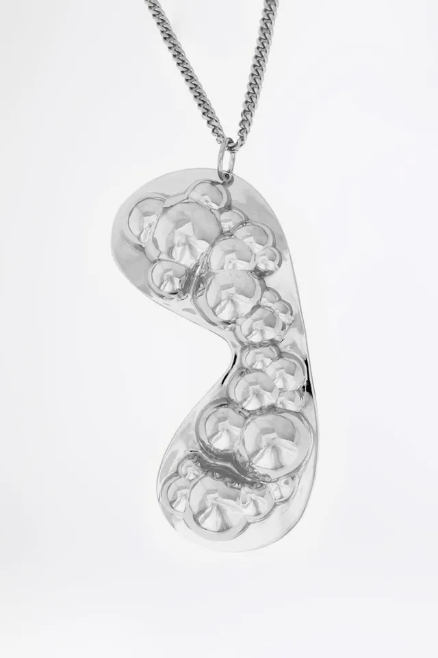 esther-perbandt-sleepmask-bubble-halskette-silber-60-cm image 1