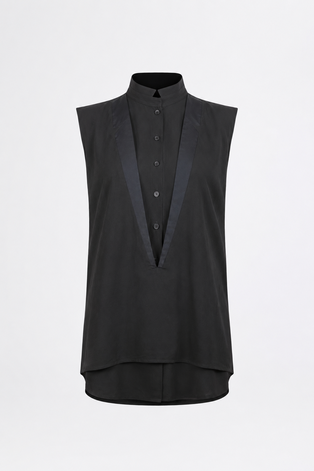 esther-perbandt-double-collar-shirt-damen-schwarz-viskose-2 image 2