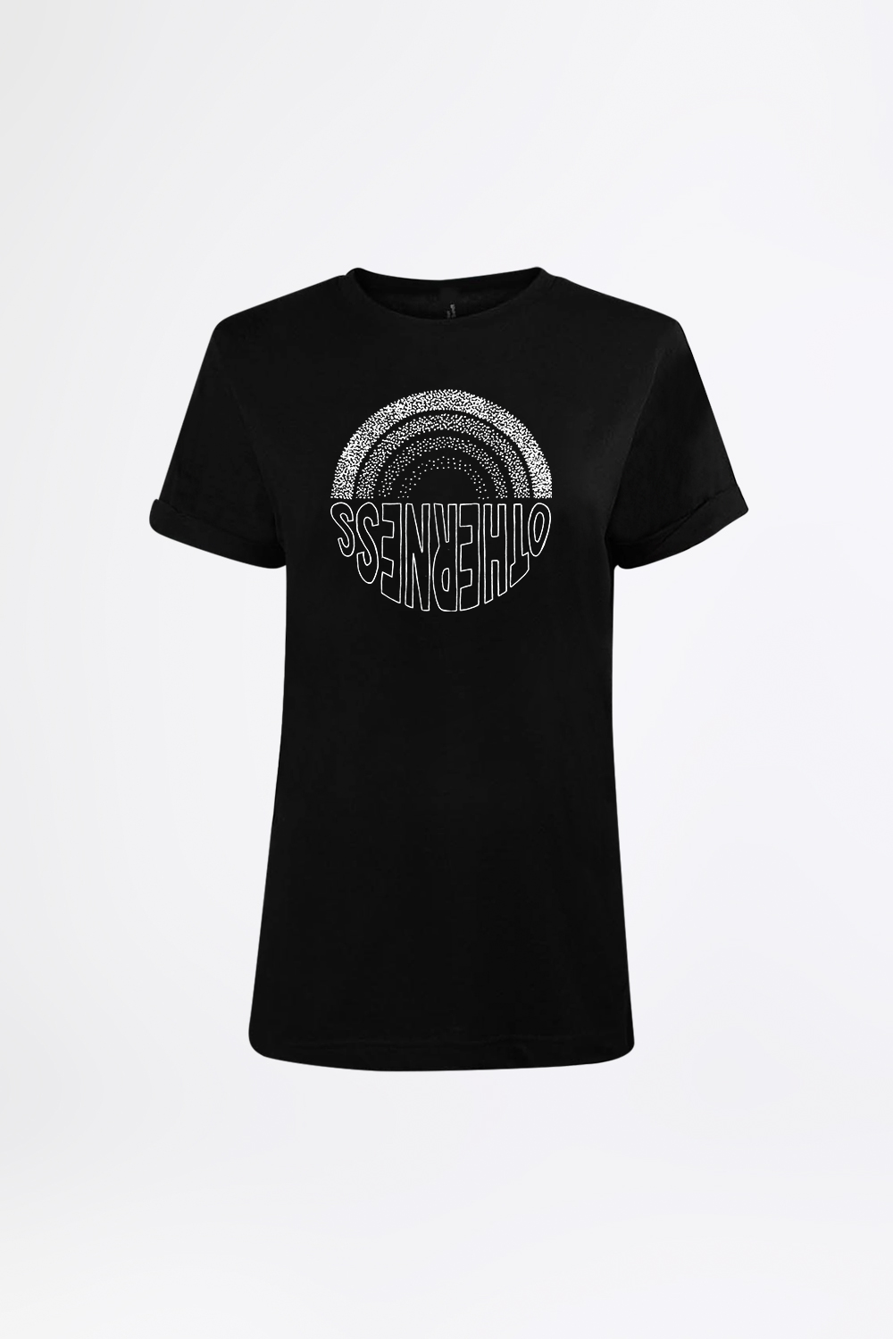 esther-perbandt-otherness-rainbow-t-shirt-damen-schwarz-bio image 1