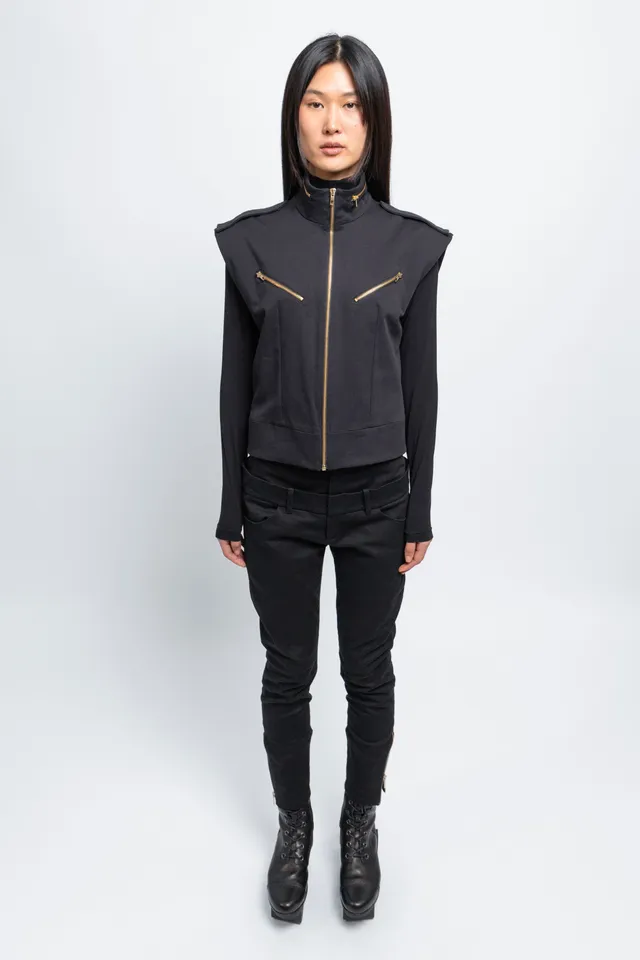 esther-perbandt-skinny-norris-gold-hose-schwarz-low-waist image 1