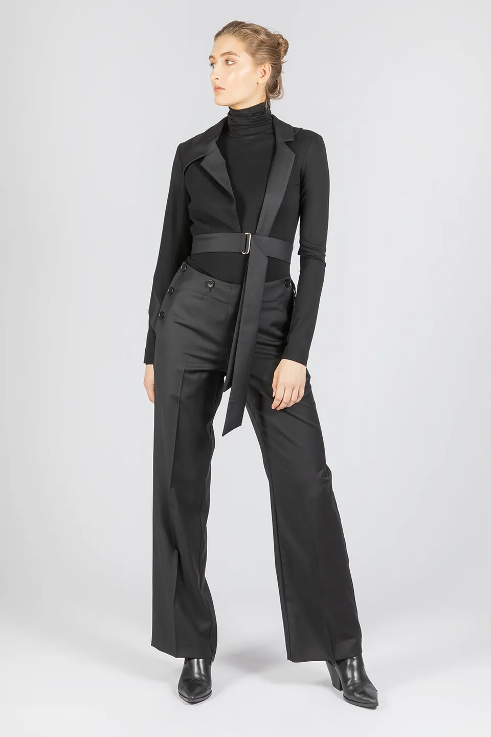esther-perbandt-half-bond-jacke-damen-schwarz-wolle image 1