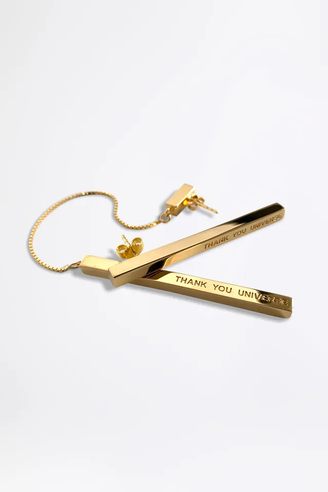 esther-perbandt-thank-you-universe-chain-combi-ohrringe-gold-edelstahl image 1