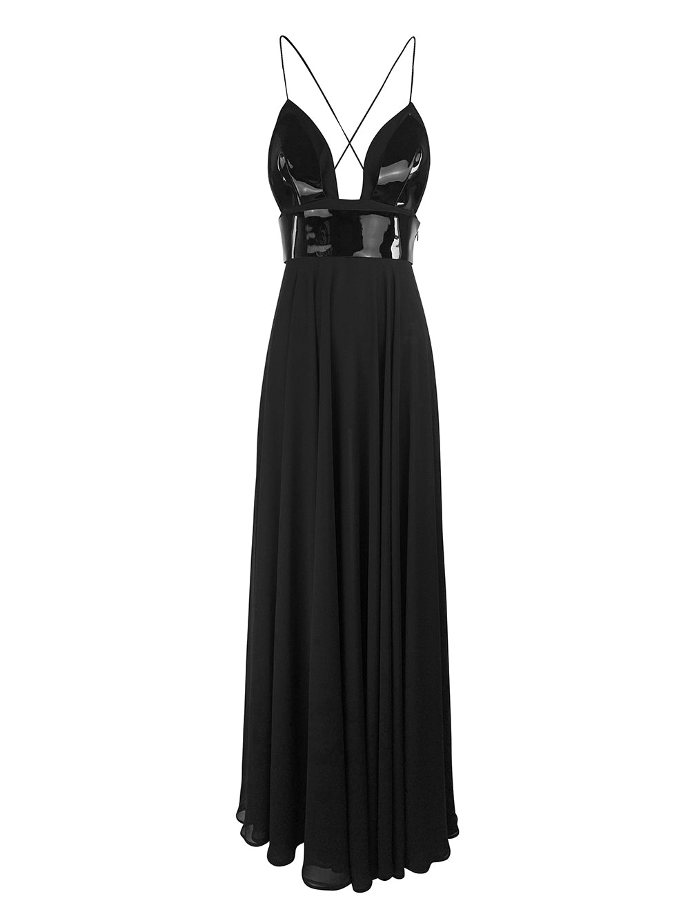 esther-perbandt-rooftop-kleid-schwarz-lang-tellerrock image 6