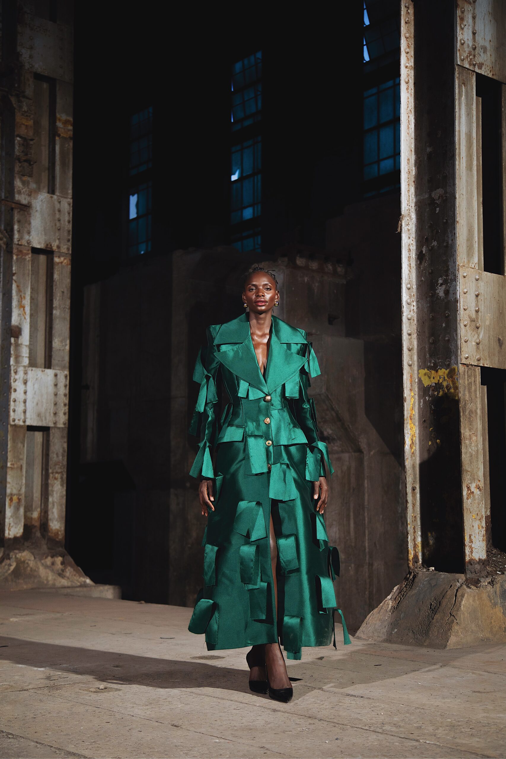 fruch-coats-emerald-coat-trenchkleid-uk-8-gr-n image 1
