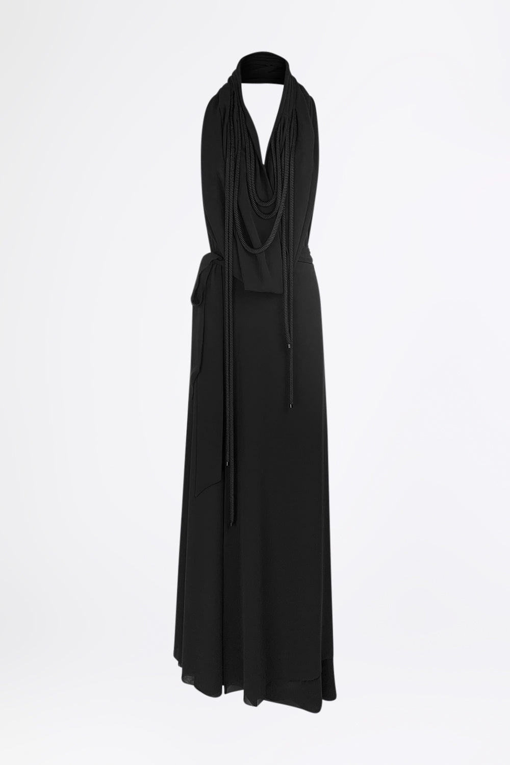 esther-perbandt-saturn-long-kleid-schwarz-wickelkleid image 2